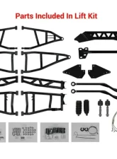 SuperATV 7-10" Black Lift Kit w/ X300 Axles & Piggyback Shocks Polaris General 2016-2018                                     - LK-P-RZR900S-HC-SBJ-7-10-PS-R3-02 - Image 4