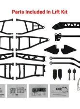 SuperATV 7-10" Black Lift Kit w/ Rhino 2.0 Axles Polaris General 2016-2018                                     - LK-P-RZR900S-HC-SBJ-7-10-R2-02 - Image 5