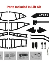 SuperATV 7-10" Black Lift Kit w/ X300 Axles & Remote Reservoir Shocks Polaris General 2016-2018                                     - LK-P-RZR900S-HC-SBJ-7-10-RR-R3-02 - Image 5