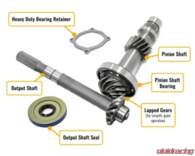 SuperATV Pinion Shaft and Snorkle Gear, and Front Output Shaft Kit for Polaris RZR XP 1000 HighLifter Edition 2017-2019 - OPS-P-RZRXP-002-FOS