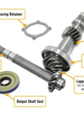 SuperATV Pinion Shaft and Snorkle Gear, and Front Output Shaft Kit for All Other Models Polaris RZR 2011+                                     - OPS-P-RZRXP-FOS - Image 2