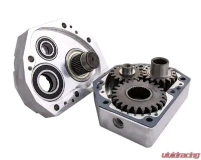 SuperATV 4" Billet Portal Gear Lift w/ 30% Gear Reduction & Frame Stiffener Polaris RZR RS1 2018+ - PGH-1-33-306-B-FS