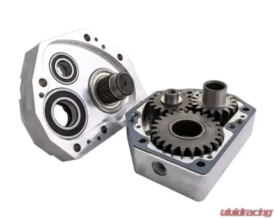 SuperATV Single 4" Billet Portal Gear Lift w/ 30% Gear Reduction & Frame Stiffener Polaris RZR XP Turbo 2017+ - PGH-1-58-303-B-FS