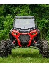 SuperATV Single 4" Billet Portal Gear Lift w/ 15% Gear Reduction & Frame Stiffener Polaris RZR XP Turbo S 2 Seater 2018-2021                                     - PGH-1-75-151-B-FS - Image 2