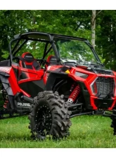 SuperATV Single 4" Billet Portal Gear Lift w/ 15% Gear Reduction & Frame Stiffener Polaris RZR XP Turbo S 2 Seater 2018-2021                                     - PGH-1-75-151-B-FS - Image 4