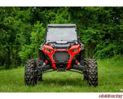 SuperATV Single 4" Cast Portal Gear Lift w/ 15% Gear Reduction & Frame Stiffener Polaris RZR XP Turbo S 2 Seater 2018-2021 - PGH-1-75-151-FS