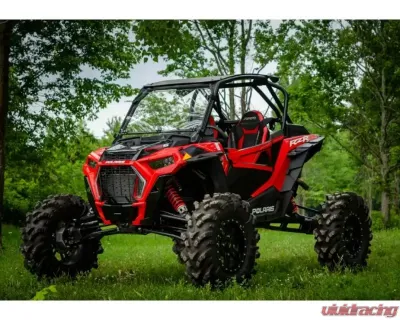 SuperATV Single 4" Cast Portal Gear Lift w/ 15% Gear Reduction & Frame Stiffener Polaris RZR XP Turbo S 2 Seater 2018-2021 - PGH-1-75-151-FS