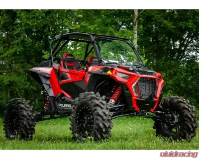 SuperATV Single 4" Cast Portal Gear Lift w/ 15% Gear Reduction & Frame Stiffener Polaris RZR XP Turbo S 2 Seater 2018-2021 - PGH-1-75-151-FS