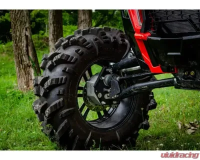 SuperATV Single 4" Cast Portal Gear Lift w/ 15% Gear Reduction & Frame Stiffener Polaris RZR XP Turbo S 2 Seater 2018-2021 - PGH-1-75-151-FS