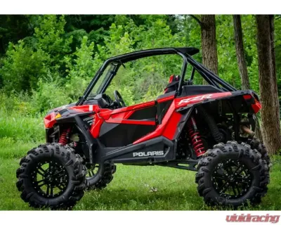 SuperATV Single 4" Cast Portal Gear Lift w/ 15% Gear Reduction & Frame Stiffener Polaris RZR XP Turbo S 2 Seater 2018-2021 - PGH-1-75-151-FS