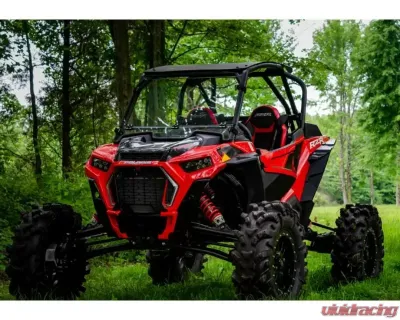 SuperATV Single 4" Cast Portal Gear Lift w/ 15% Gear Reduction & Frame Stiffener Polaris RZR XP Turbo S 2 Seater 2018-2021 - PGH-1-75-151-FS