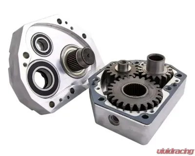 SuperATV Single 4" Billet Portal Gear Lift w/ 15% Gear Reduction & Frame Stiffener Polaris RZR XP Turbo S 4 Seater 2018-2021 - PGH-1-75-152-B-FS