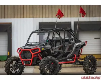 SuperATV Single 4" Cast Portal Gear Lift w/ 15% Gear Reduction & Frame Stiffener Polaris RZR XP Turbo S 4 Seater 2018-2021 - PGH-1-75-152-FS