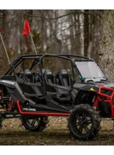 SuperATV Single 4" Cast Portal Gear Lift w/ 15% Gear Reduction & Frame Stiffener Polaris RZR XP Turbo S 4 Seater 2018-2021                                     - PGH-1-75-152-FS - Image 5