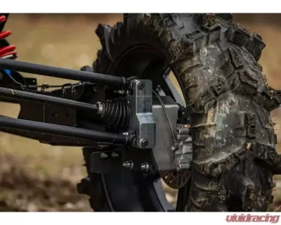 SuperATV Single 4" Cast Portal Gear Lift w/ 15% Gear Reduction & Frame Stiffener Polaris RZR XP Turbo S 4 Seater 2018-2021 - PGH-1-75-152-FS