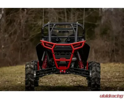 SuperATV Single 4" Billet Portal Gear Lift w/ 30% Gear Reduction & Frame Stiffener Polaris RZR XP Turbo S 4 Seater 2018-2021 - PGH-1-75-302-B-FS