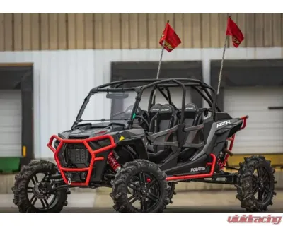 SuperATV Single 4" Cast Portal Gear Lift w/ 30% Gear Reduction & Frame Stiffener Polaris RZR XP Turbo S 4 Seater 2018-2021 - PGH-1-75-302-FS