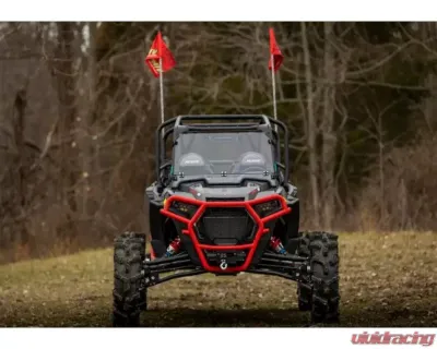 SuperATV Single 4" Cast Portal Gear Lift w/ 30% Gear Reduction & Frame Stiffener Polaris RZR XP Turbo S 4 Seater 2018-2021 - PGH-1-75-302-FS