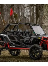 SuperATV Single 4" Cast Portal Gear Lift w/ 30% Gear Reduction & Frame Stiffener Polaris RZR XP Turbo S 4 Seater 2018-2021                                     - PGH-1-75-302-FS - Image 5