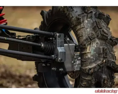 SuperATV Single 4" Cast Portal Gear Lift w/ 30% Gear Reduction & Frame Stiffener Polaris RZR XP Turbo S 4 Seater 2018-2021 - PGH-1-75-302-FS