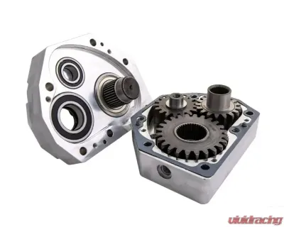 SuperATV 4" Billet Portal Gear Lift Kit w/ 30% Gear Reduction & Frame Stiffener Can-AM Defender HD10 6x6 2020-2021 - PGH-7-95-301-B-FS