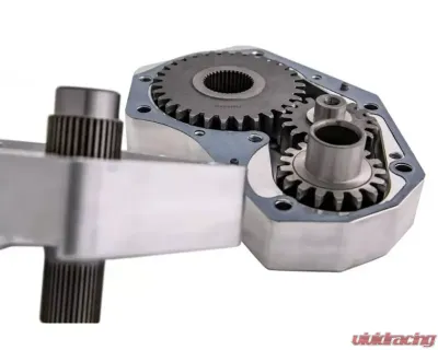 SuperATV 6" Single Billet Portal Gear Lift Kit w/ 30% Reduction & Frame Stiffener Polaris RZR XP Turbo 2016 - PGH6-1-58-301-B-FS