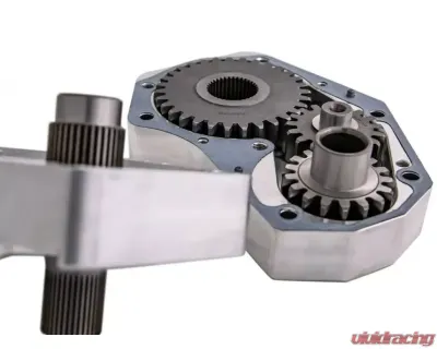 SuperATV 6" Single Billet Portal Gear Lift Kit w/ 30% Reduction & Frame Stiffener Polaris RZR XP Turbo S 2 Seat 2018+ - PGH6-1-75-301-B-FS