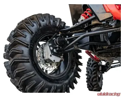 SuperATV 6" Single Billet Portal Gear Lift Kit w/ 30% Reduction & Frame Stiffener Polaris RZR XP Turbo S 2 Seat 2018+ - PGH6-1-75-301-B-FS