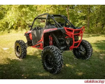 SuperATV 6" Single Billet Portal Gear Lift Kit w/ 30% Reduction & Frame Stiffener Polaris RZR XP Turbo S 2 Seat 2018+ - PGH6-1-75-301-B-FS