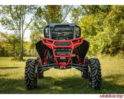 SuperATV 6" Single Billet Portal Gear Lift Kit w/ 30% Reduction & Frame Stiffener Polaris RZR XP Turbo S 2 Seat 2018+ - PGH6-1-75-301-B-FS
