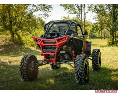 SuperATV 6" Single Billet Portal Gear Lift Kit w/ 30% Reduction & Frame Stiffener Polaris RZR XP Turbo S 2 Seat 2018+ - PGH6-1-75-301-B-FS