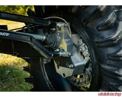 SuperATV 6" Single Billet Portal Gear Lift Kit w/ 30% Reduction & Frame Stiffener Polaris RZR XP Turbo S 2 Seat 2018+ - PGH6-1-75-301-B-FS