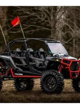 SuperATV 6" Single Billet Portal Gear Lift Kit w/ 30% Reduction & Frame Stiffener Polaris RZR XP Turbo S  Seat 2018+                                     - PGH6-1-75-302-B-FS - Image 2