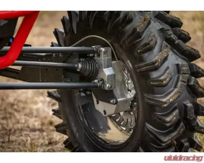 SuperATV 6" Single Billet Portal Gear Lift Kit w/ 30% Reduction & Frame Stiffener Polaris RZR XP Turbo S  Seat 2018+ - PGH6-1-75-302-B-FS