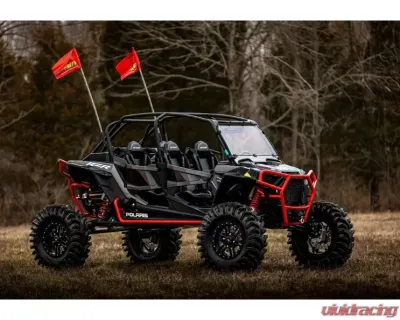 SuperATV 6" Single Cast Portal Gear Lift Kit w/ 30% Reduction & Frame Stiffener Polaris RZR XP Turbo S 4 Seat 2018+ - PGH6-1-75-302-FS