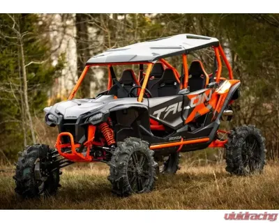 SuperATV 6" Single Billet Portal Gear Lift Kit w/ 30% Gear Reduction & Frame Stiffener Honda Talon 1000X 2018+ - PGH6-3-82-301-B-FS