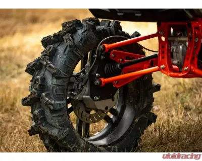 SuperATV 6" Single Billet Portal Gear Lift Kit w/ 30% Gear Reduction & Frame Stiffener Honda Talon 1000X 2018+ - PGH6-3-82-301-B-FS