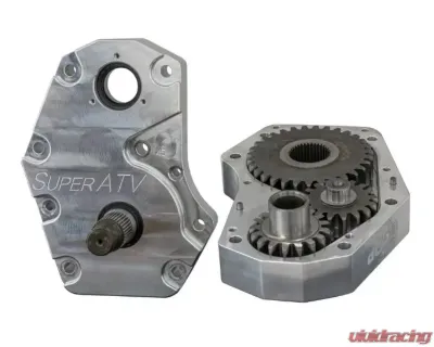 SuperATV 6" Single Billet Portal Gear Lift Kit w/ 30% Gear Reduction & Frame Stiffener Honda Talon 1000R 2019+ - PGH6-3-83-301-B-FS