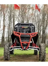 SuperATV 6" Dual Billet Portal Gear Lift Kit w/ 30% Gear Reduction & Frame Stiffener Polaris RZR XP Turbo S 2 Seater 2018+                                     - PGH6D-1-75-301-B-FS - Image 3
