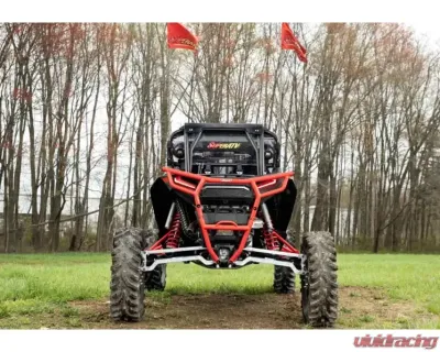 SuperATV 6" Dual Billet Portal Gear Lift Kit w/ 30% Gear Reduction & Frame Stiffener Polaris RZR XP Turbo S 2 Seater 2018+ - PGH6D-1-75-301-B-FS