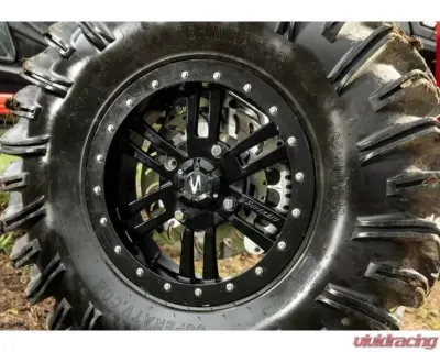 SuperATV 6" Dual Billet Portal Gear Lift Kit w/ 30% Gear Reduction & Frame Stiffener Polaris RZR XP Turbo S 2 Seater 2018+ - PGH6D-1-75-301-B-FS