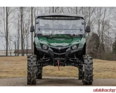 SuperATV 6" Dual Billet Portal Gear Lift Kit w/ 30% Gear Reduction & Frame Stiffener Yamaha Viking 2014+ - PGH6D-2-39-301-B-FS