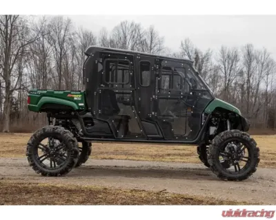 SuperATV 6" Dual Billet Portal Gear Lift Kit w/ 30% Gear Reduction & Frame Stiffener Yamaha Viking 2014+ - PGH6D-2-39-301-B-FS