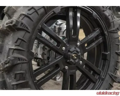 SuperATV 6" Dual Billet Portal Gear Lift Kit w/ 30% Gear Reduction & Frame Stiffener Yamaha Viking 2014+ - PGH6D-2-39-301-B-FS