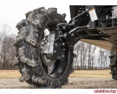 SuperATV 6" Dual Billet Portal Gear Lift Kit w/ 30% Gear Reduction & Frame Stiffener Yamaha Viking 2014+ - PGH6D-2-39-301-B-FS