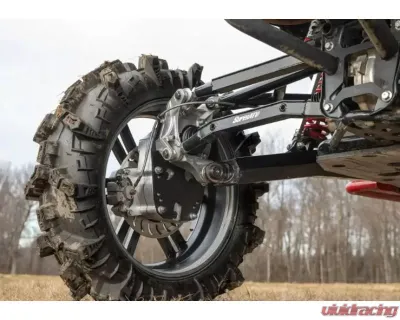 SuperATV 6" Dual Billet Portal Gear Lift Kit w/ 30% Gear Reduction & Frame Stiffener Honda Talon 1000X 2018+ - PGH6D-3-82-301-B-FS