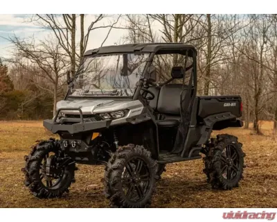 SuperATV 6" Dual Billet Portal Gear Lift Kit w/ 30% Gear Reduction & Frame Stiffener Can-AM Defender 2016-2021 - PGH6D-7-67-303-B-FS