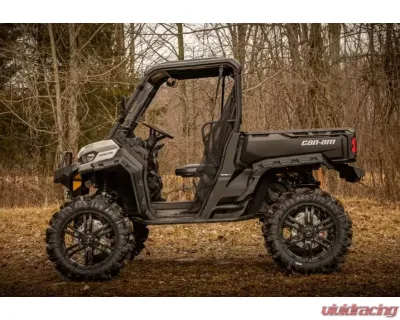 SuperATV 6" Dual Billet Portal Gear Lift Kit w/ 30% Gear Reduction & Frame Stiffener Can-AM Defender 2016-2021 - PGH6D-7-67-303-B-FS