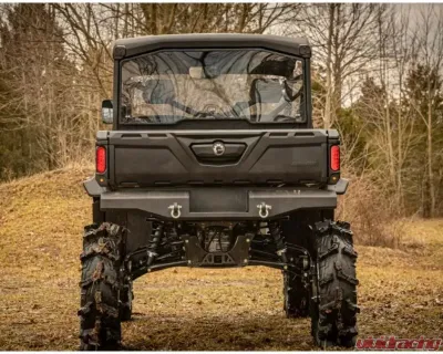 SuperATV 6" Dual Billet Portal Gear Lift Kit w/ 30% Gear Reduction & Frame Stiffener Can-AM Defender 2016-2021 - PGH6D-7-67-303-B-FS