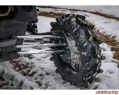 SuperATV 6" Dual Billet Portal Gear Lift Kit w/ 30% Gear Reduction & Frame Stiffener Can-AM Maverick X3 Standard 2017+ - PGH6D-7-72-301-B-FS